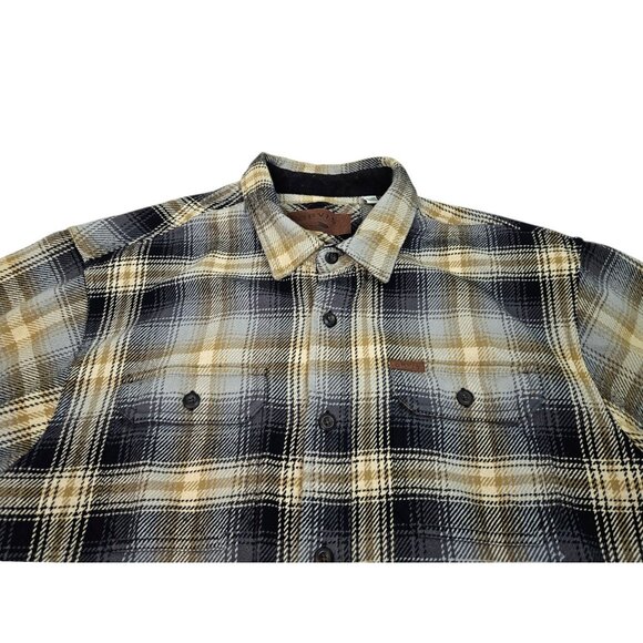 Orvis Heavy Flannel Shirt Jacket Shacket Men’s XL Plaid Multicolor Long Sleeve - Picture 2 of 11